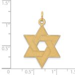 14K Laser Designed Star of David Pendant - Image 3