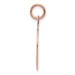 14k Rose Gold Plain .027 Gauge Round Engravable 18mm Disc Charm - Image 2