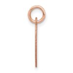 14k Rose Gold Plain .018 Gauge Engraveable Heart 15x14mm Disc Charm - Image 2