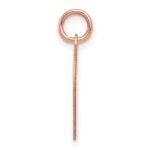 14k Rose Gold Plain .013 Gauge Engravable Heart 16x17mm Disc Charm - Image 2