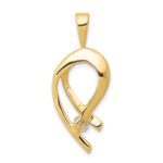 14k Complete 1/4 carat AA Diamond Slide Fits up to 2mm Regular/6mm Fancy or Reversible Omega - Image 4