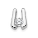 14k White Gold Complete A 3.75mm Diamond Slide Fits up to 2mm Regular/3mm Fancy or Reversible Omega