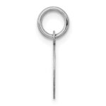 14k White Gold Plain .009 Gauge Round Engravable 12mm Disc Charm - Image 2