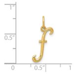14k Yellow Gold Letter F Initial Charm - Image 4
