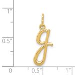 14k Yellow Gold Letter G Initial Charm - Image 3