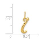 14k Yellow Gold Letter I Initial Charm - Image 4
