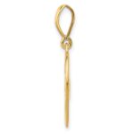 14K Polished Swirl Heart Pendant - Image 2