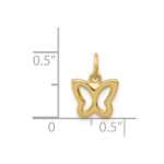 14k Polished Butterfly Pendant - Image 3