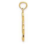 14k Gold Polished Treble Clef Pendant - Image 2