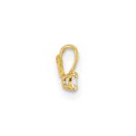 14k Childrens Tiny CZ Pendant - Image 2