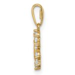 14K Small Our Lady of Guadalupe CZ Oval Pendant - Image 2