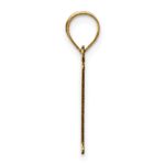 14k Polished Etched Letter P Initial Pendant - Image 2