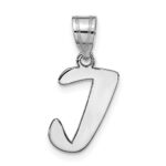 14kw Polished Script Letter I Initial Pendant
