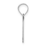 14kw Polished Script Letter L Initial Pendant - Image 2