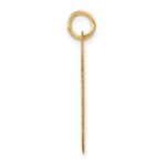 14k Polished Letter B Initial Dog Tag Pendant - Image 2