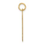 14k Polished Letter C Initial Dog Tag Pendant - Image 2