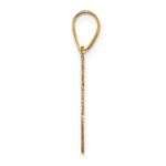 14k Polished Letter C Initial Pendant - Image 2
