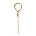 14k Polished Letter K Initial Pendant - Image 2