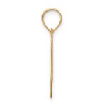14k Polished Bubble Letter W Initial Pendant - Image 2