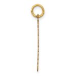 14K Polished and Satin Vertical 2026 Charm - Image 2