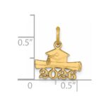 14K 2026 Graduation Cap and Diploma Charm - Image 4