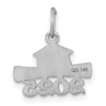 14K White Gold 2025 Graduation Cap and Diploma Charm - Image 3
