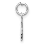 14K White Gold 2026 Graduation Cap and Diploma Charm - Image 2