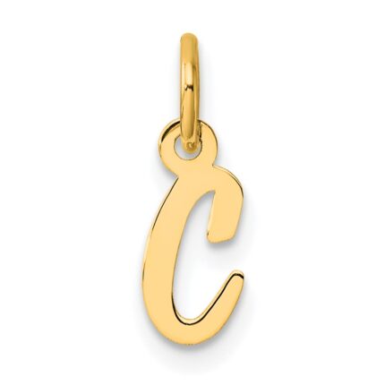 14K Small Script Letter C Initial Charm