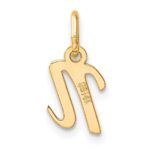 14K Small Script Letter N Initial Charm - Image 3