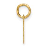 14K Small Script Letter T Initial Charm - Image 2