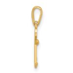 14k Polished Heart Key Pendant - Image 2
