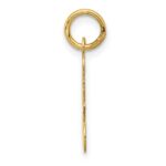 14KY Script Letter A Initial Charm - Image 2