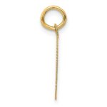 14KY Script Letter Q Initial Charm - Image 2