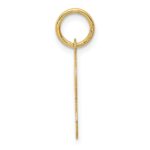 14KY Script Letter R Initial Charm - Image 2