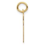 14KY Script Letter W Initial Charm - Image 2