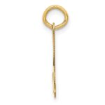 14KY Script Letter X Initial Charm - Image 2