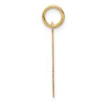 14KY Script Letter Y Initial Charm - Image 2