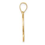 14KY Script Letter F Initial Pendant with Diamond - Image 2