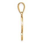 14KY Script Letter Y Initial Pendant with Diamond - Image 2