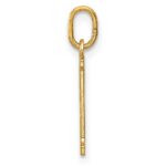 14k Diamond-cut 21 Pendant - Image 2