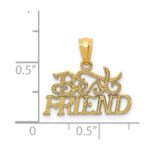 14k BEST FRIEND Pendant - Image 4