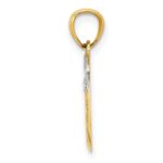 14k with White Rhodium Cut-out New York Skyline in Apple Pendant - Image 2