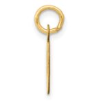 14k Small Slanted Block Letter O Initial Charm - Image 2