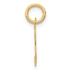 14K Small Fancy Script Letter B Initial Charm - Image 2