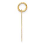 14K Small Fancy Script Letter I Initial Charm - Image 2