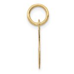 14K Small Fancy Script Letter S Initial Charm - Image 2