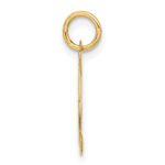 14K Medium Fancy Script Letter X Initial Charm - Image 2