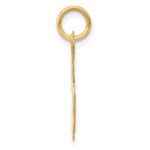 14k Large Fancy Script Letter K Initial Charm - Image 2