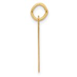 14k Large Fancy Script Letter V Initial Charm - Image 2