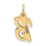 14k Small Script Letter B Initial Charm - Image 3